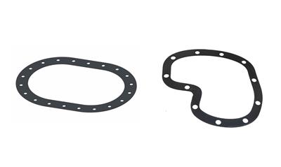 Flat gaskets in solid rubber